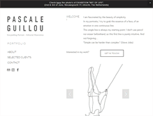 Tablet Screenshot of pascaleguillou.com